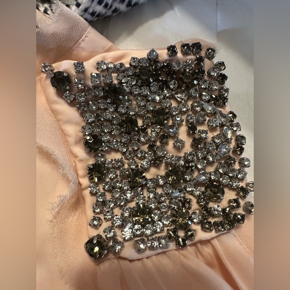 Banana Republic light pink Embellished Cream Sleeveless Top size XS (b3 - Picture 5 of 8